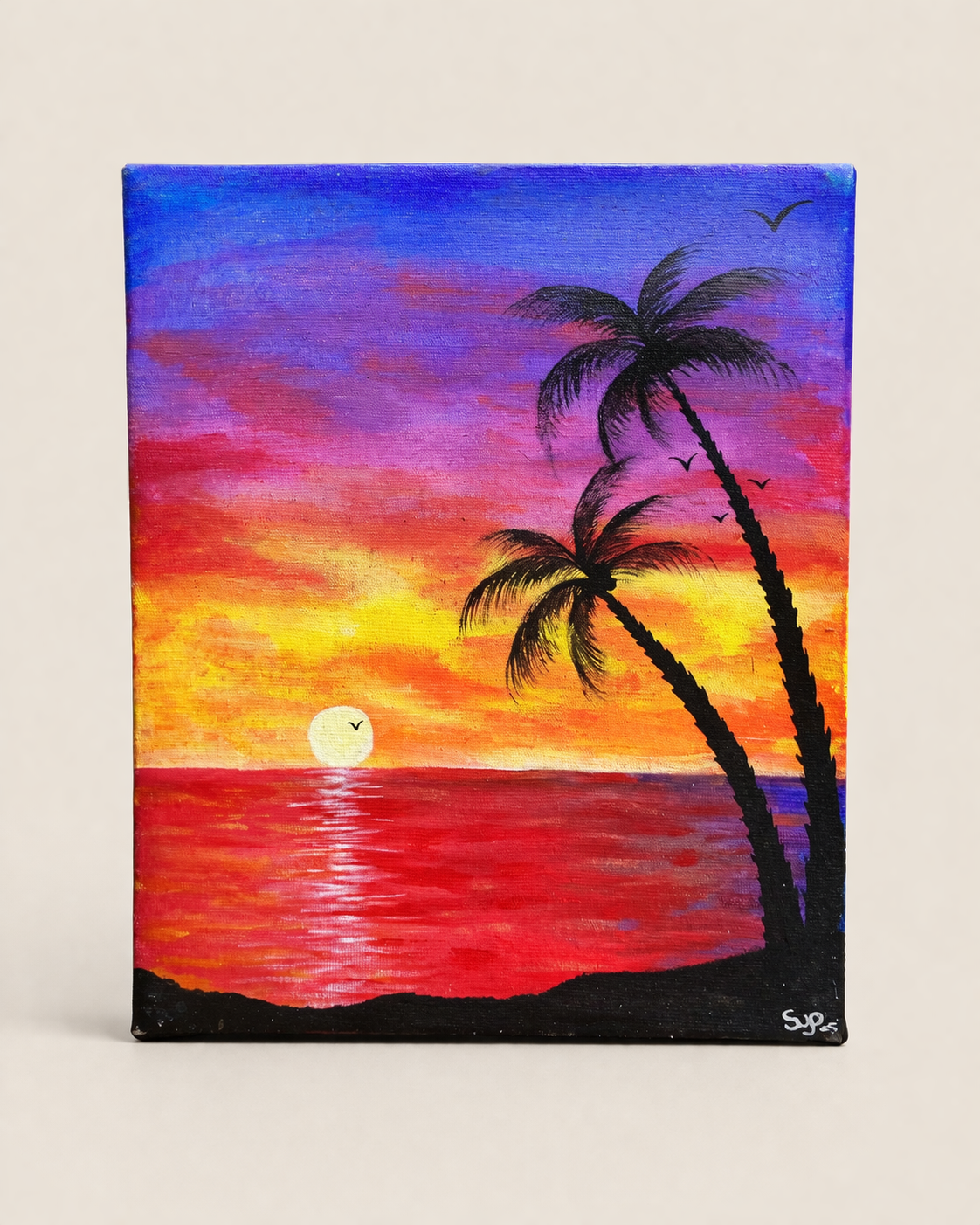 Sunset paint Marini Canvas — handcrafted African furniture from Kenya