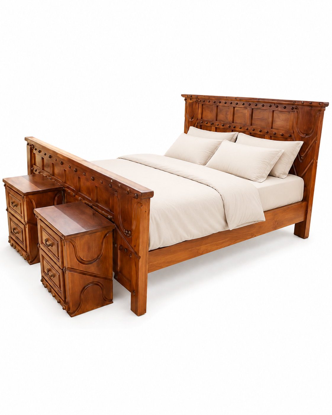 6 by 6 Platform Bed — handcrafted African furniture from Kenya