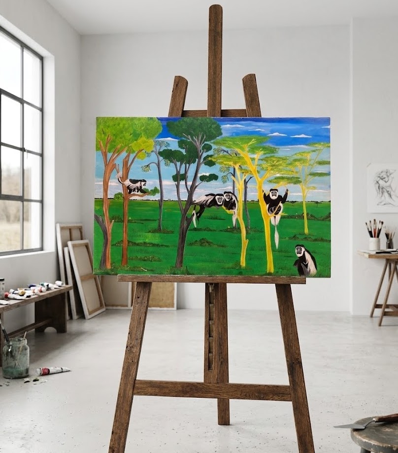 The Columbus Monkey: Msitu Serene Canvas — handcrafted African furniture from Kenya