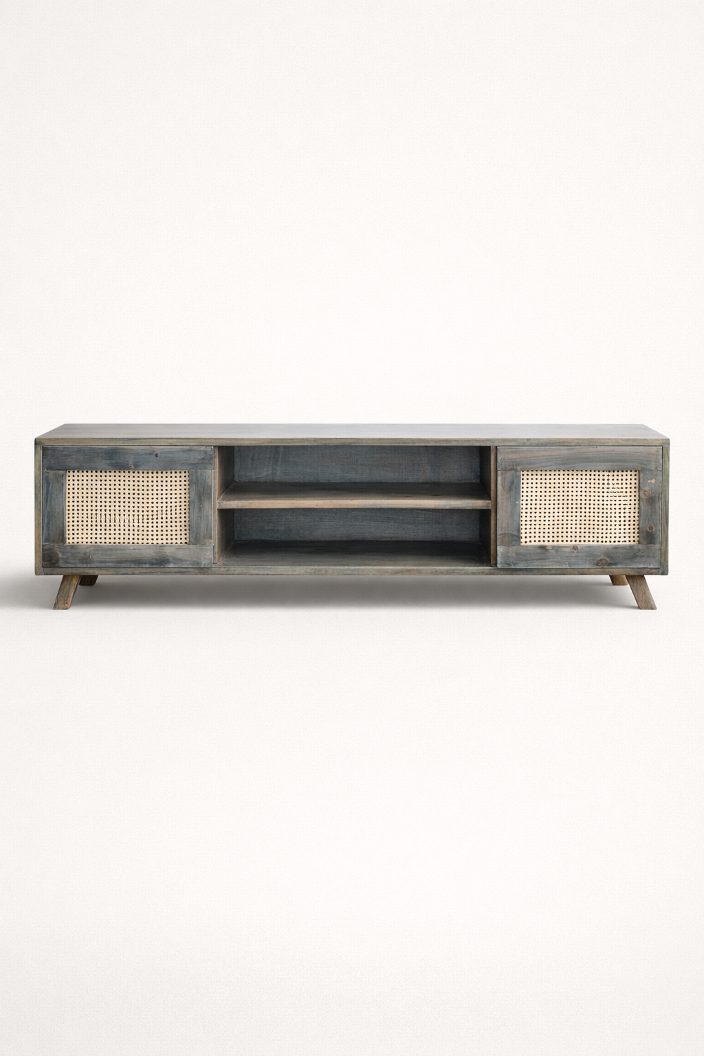 Jua Rattan Television Console Stand — handcrafted African furniture from Kenya