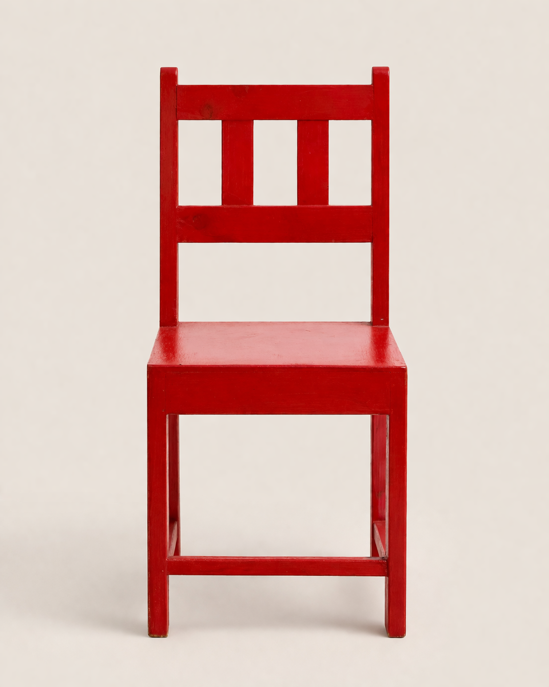 Red Kids Chair (Big) Kidete — handcrafted African children from Kenya