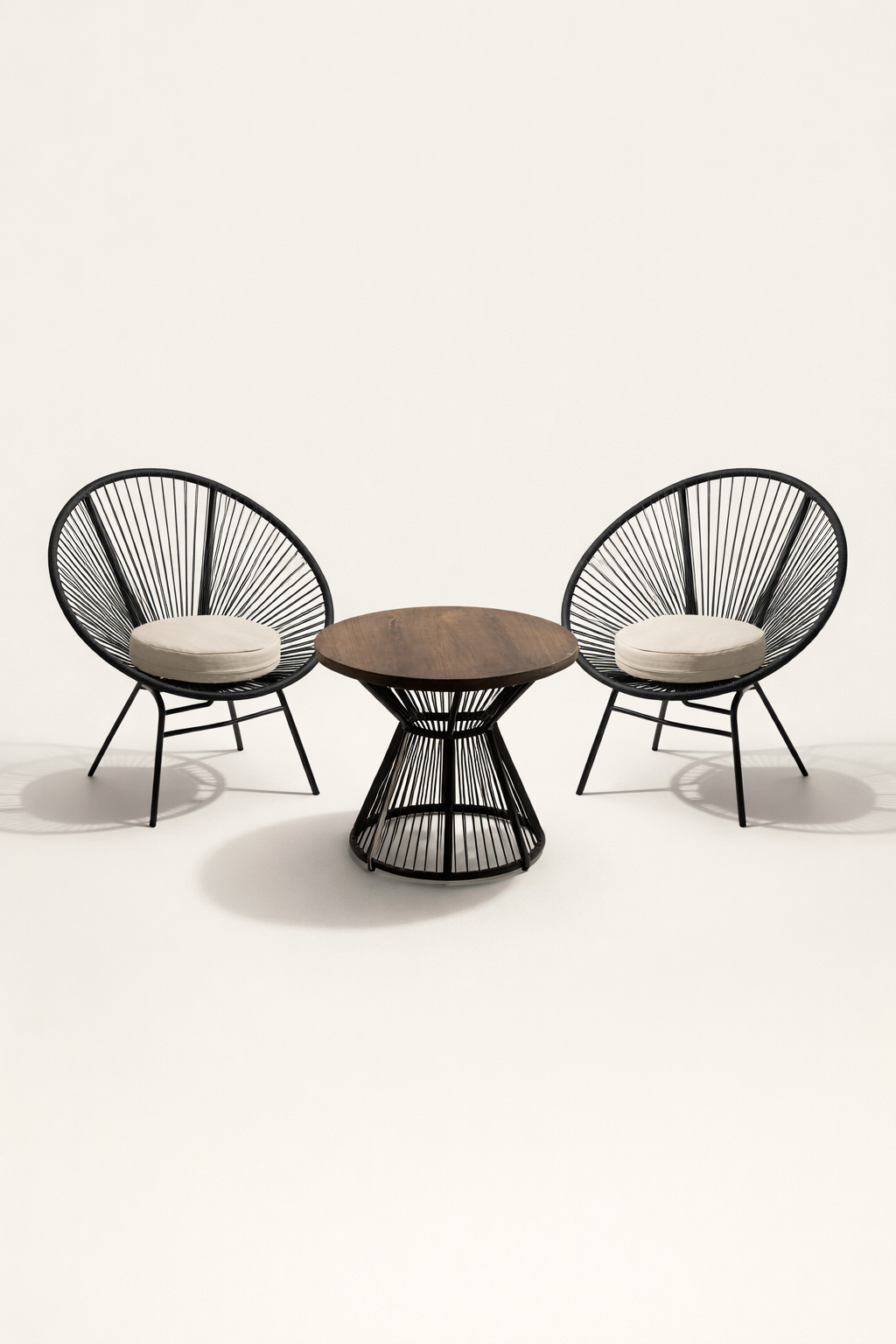 Jua Balcony Black Seat — handcrafted African outdoor from Kenya