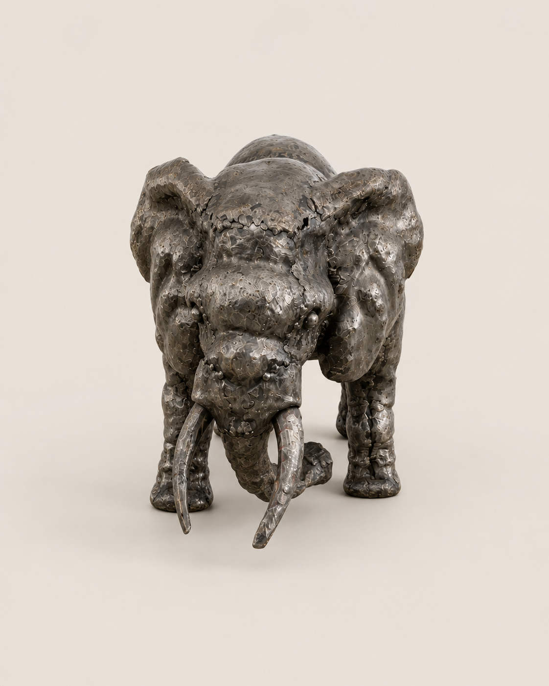 Chadulu Elephant Sculpture — handcrafted African outdoor from Kenya