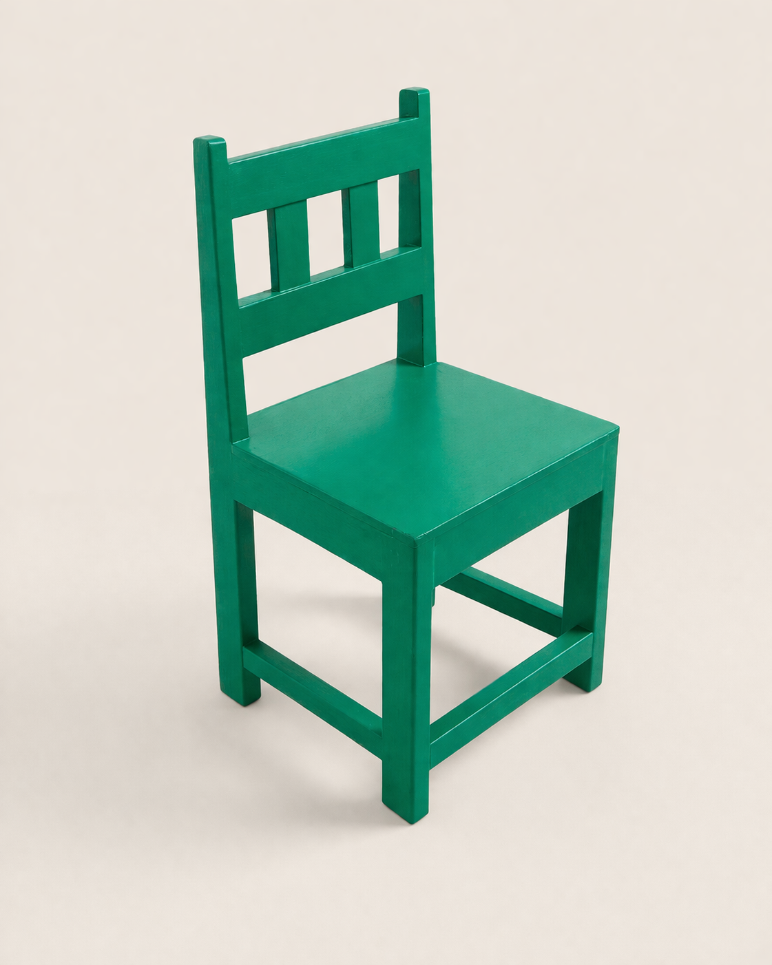 Green Kids Chair (Small) Kipepeo Seat — handcrafted African children from Kenya