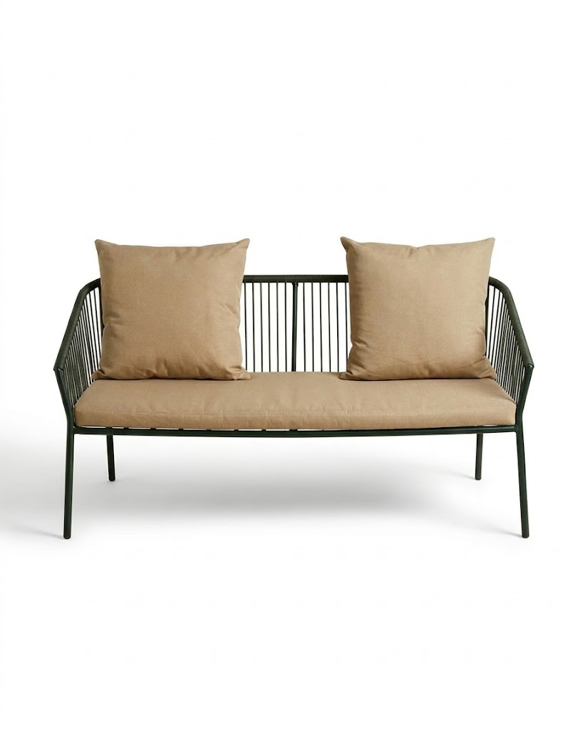 Mbamba 3 Seater Balcony Seat — handcrafted African outdoor from Kenya