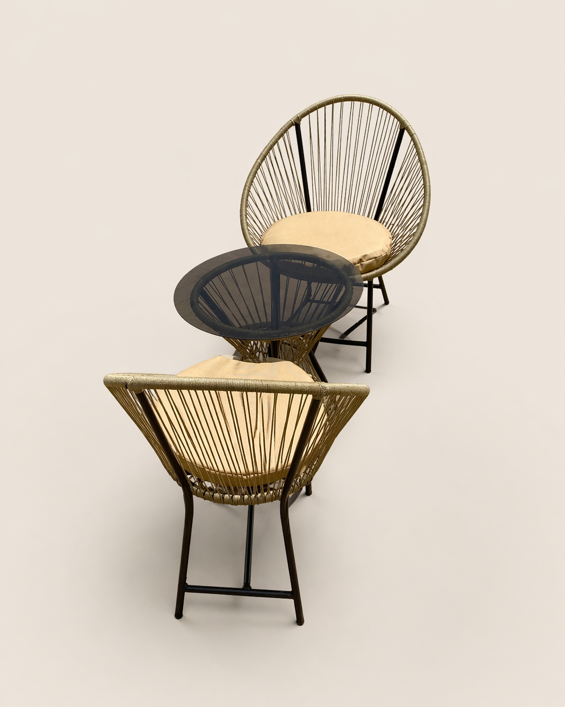 Abeta Patio Lounge Set: Kusi Breeze — handcrafted African outdoor from Kenya