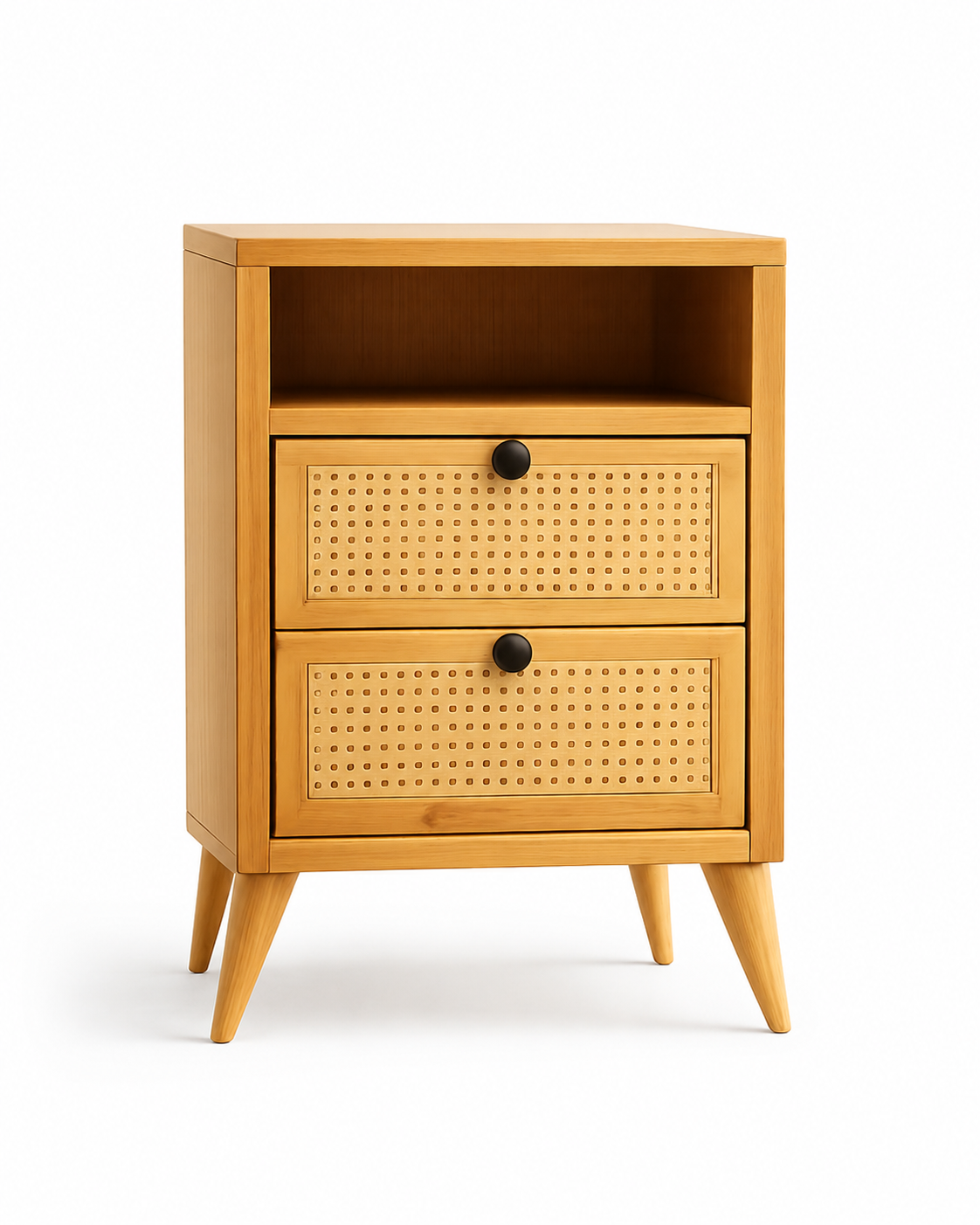 Funzi Rattan Nightstand — handcrafted African furniture from Kenya