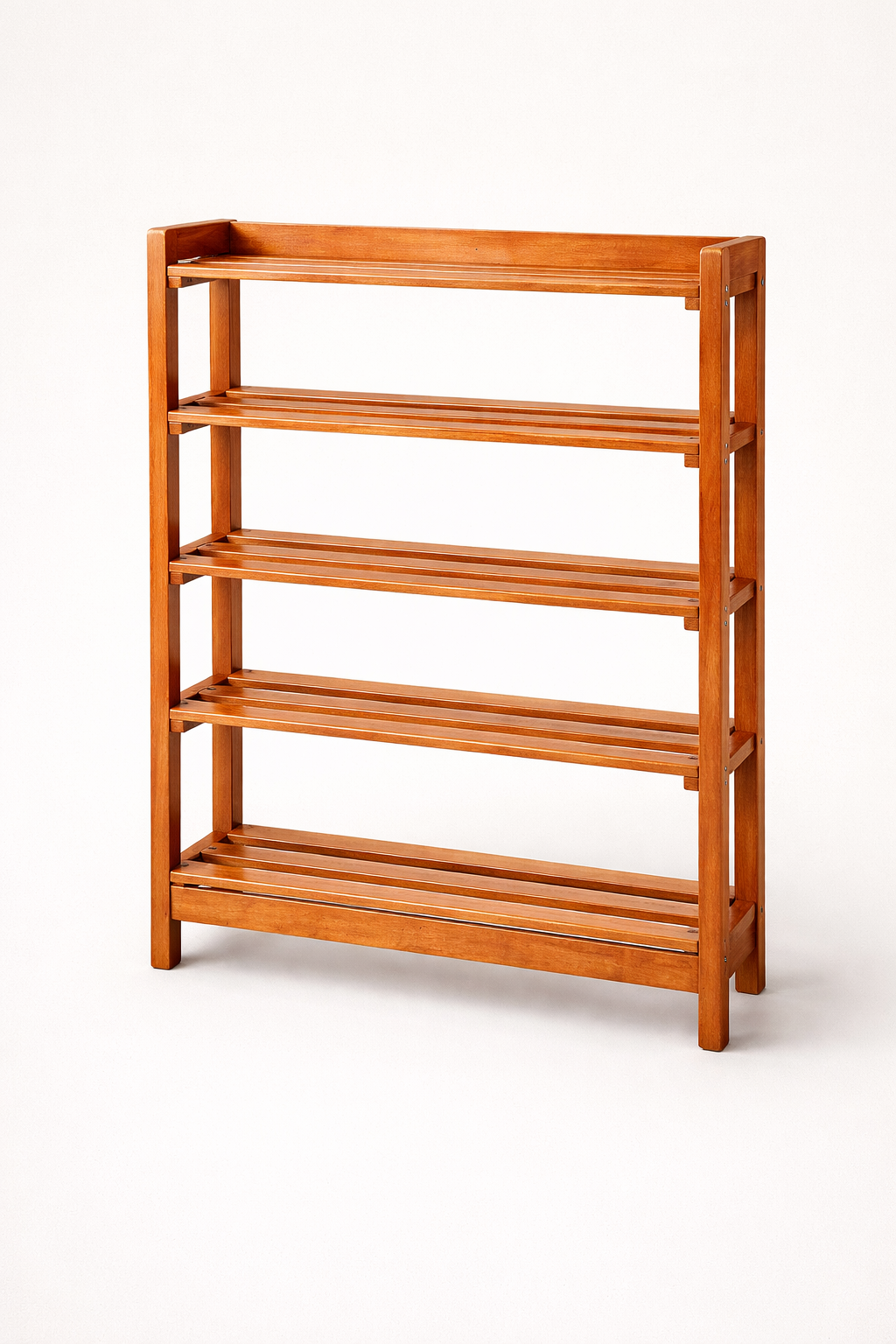 Jua Mahogany Shoe Rack — handcrafted African furniture from Kenya