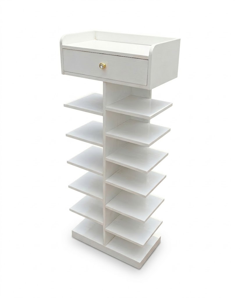 Mbari Bookshelf Tower — handcrafted African furniture from Kenya