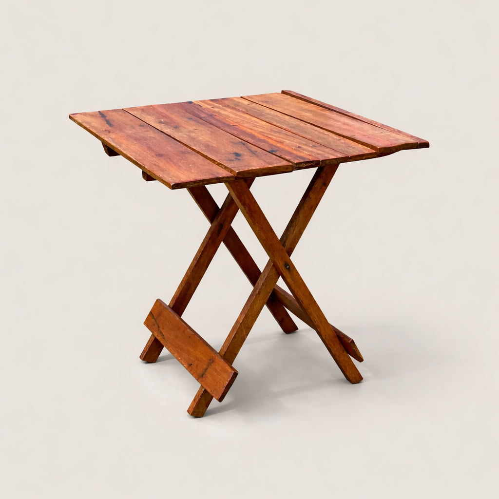 Kikwetu Folding Table, Portable — handcrafted African outdoor from Kenya