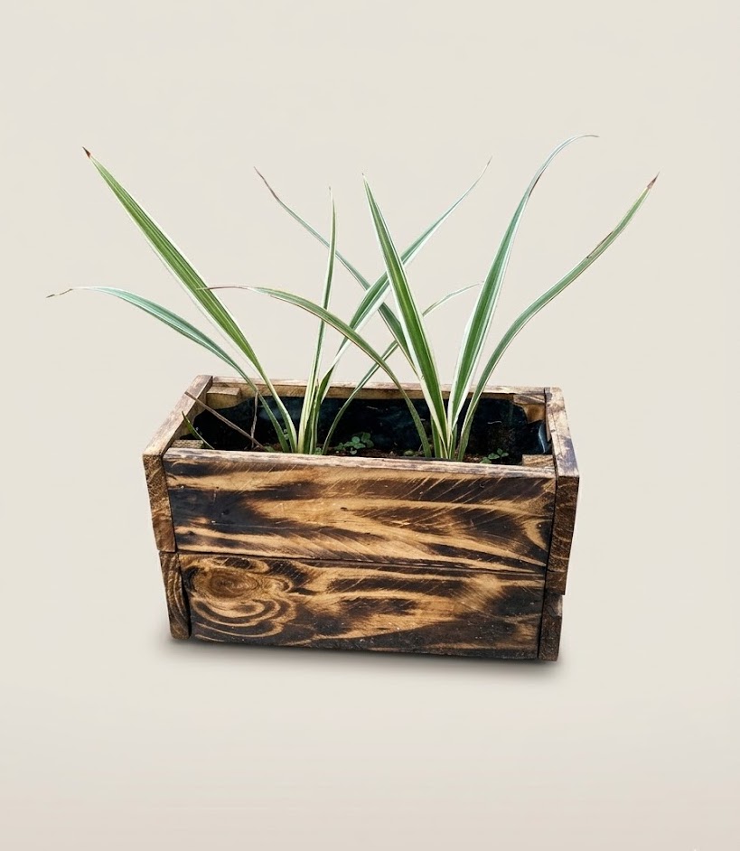 Kikonde Flower Pot (Empty) Planter Box — handcrafted African outdoor from Kenya