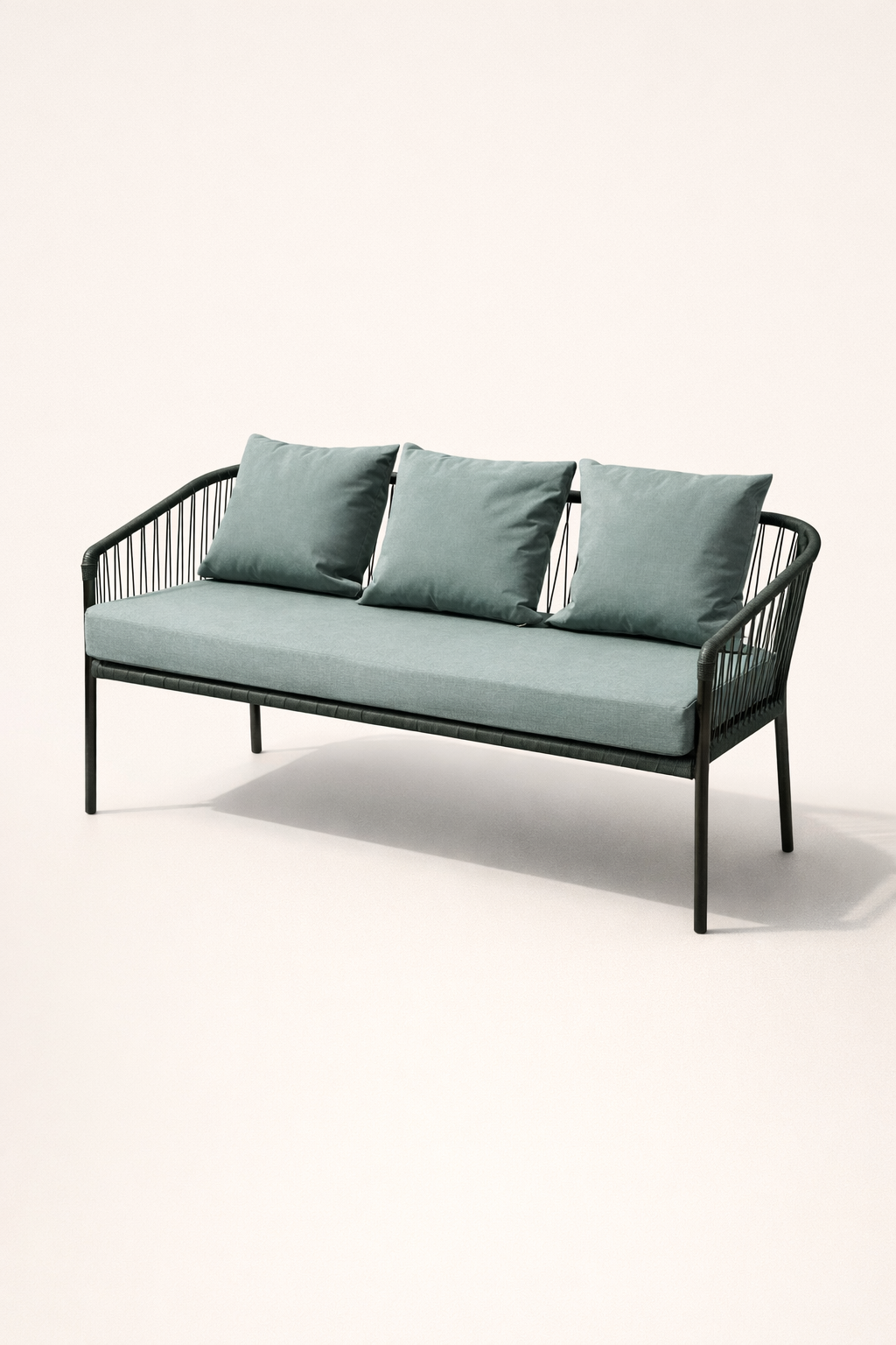 Kalenjin 3 Seater Balcony Chair — handcrafted African outdoor from Kenya