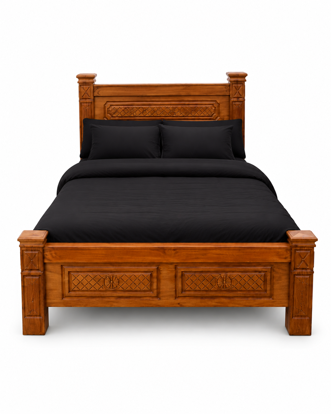 5 by 6 Zawadi Heritage Bed — handcrafted African furniture from Kenya