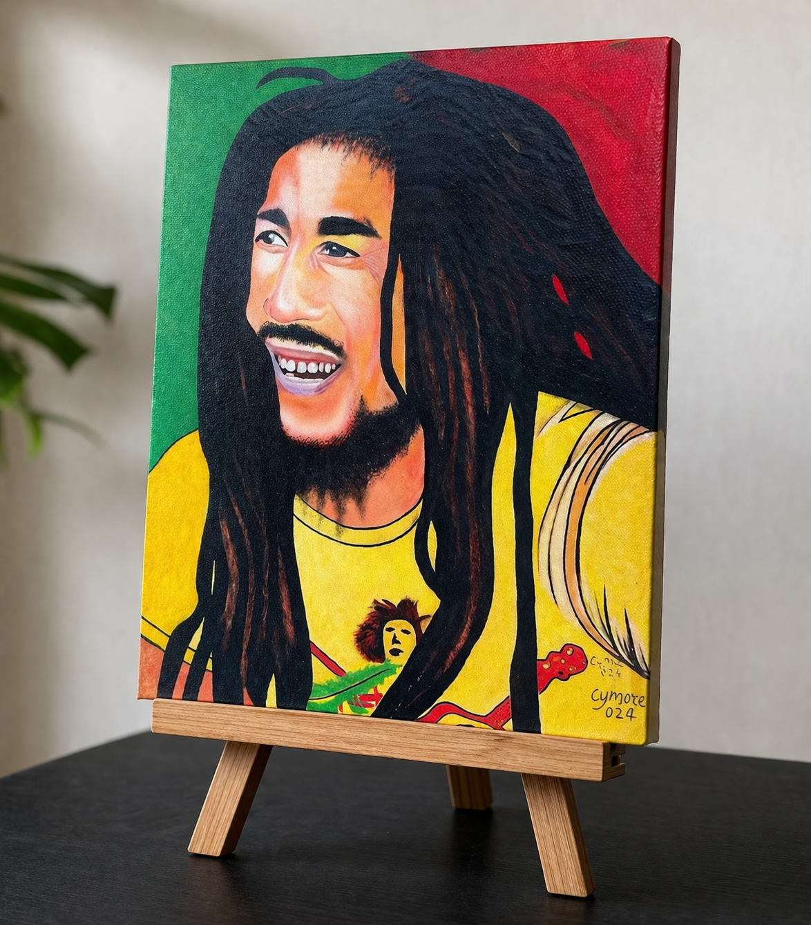 Bob Marley painting: Umo Reggae Reverie — handcrafted African furniture from Kenya