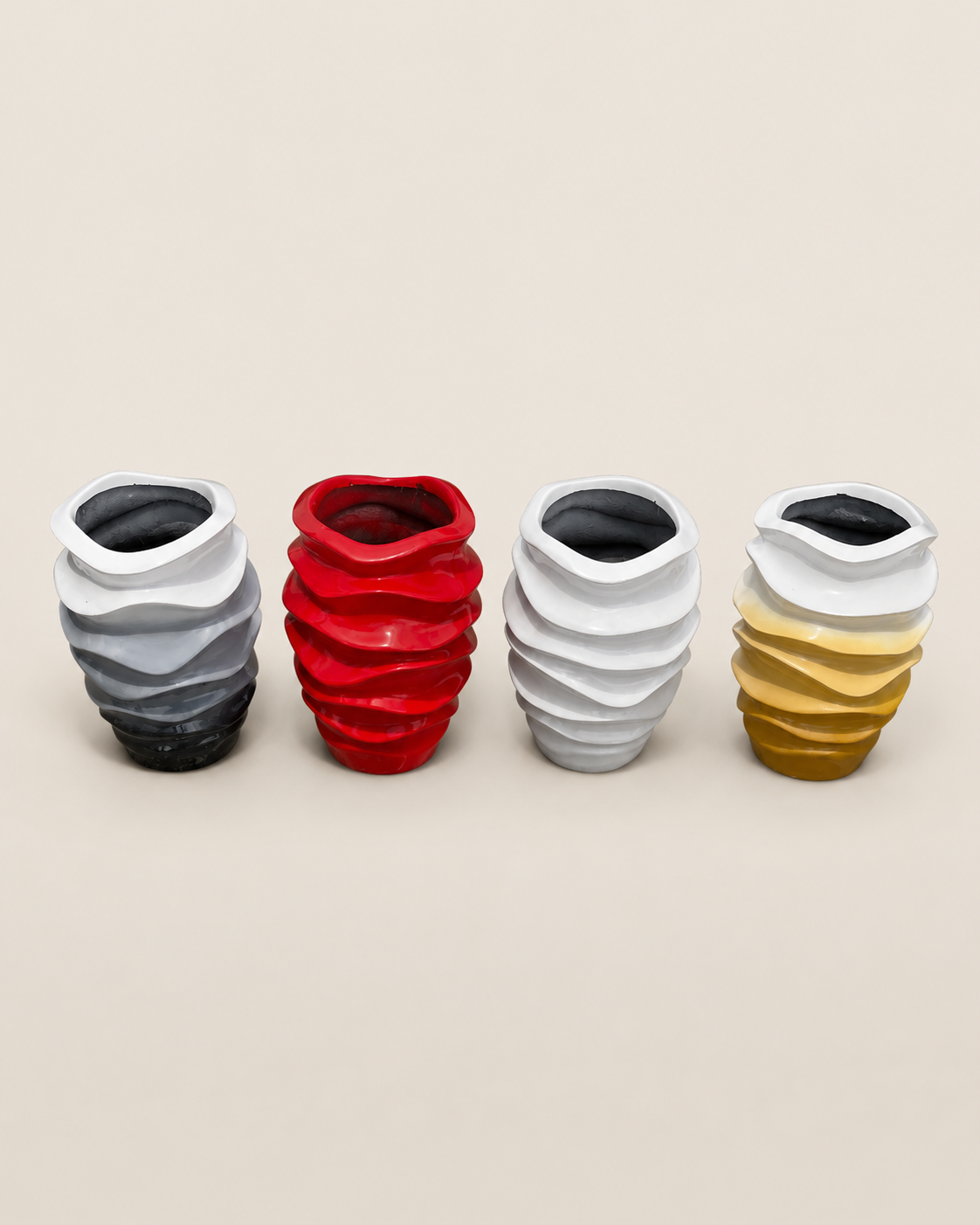 Fifo Ribbed Outdoor Planter — handcrafted African outdoor from Kenya