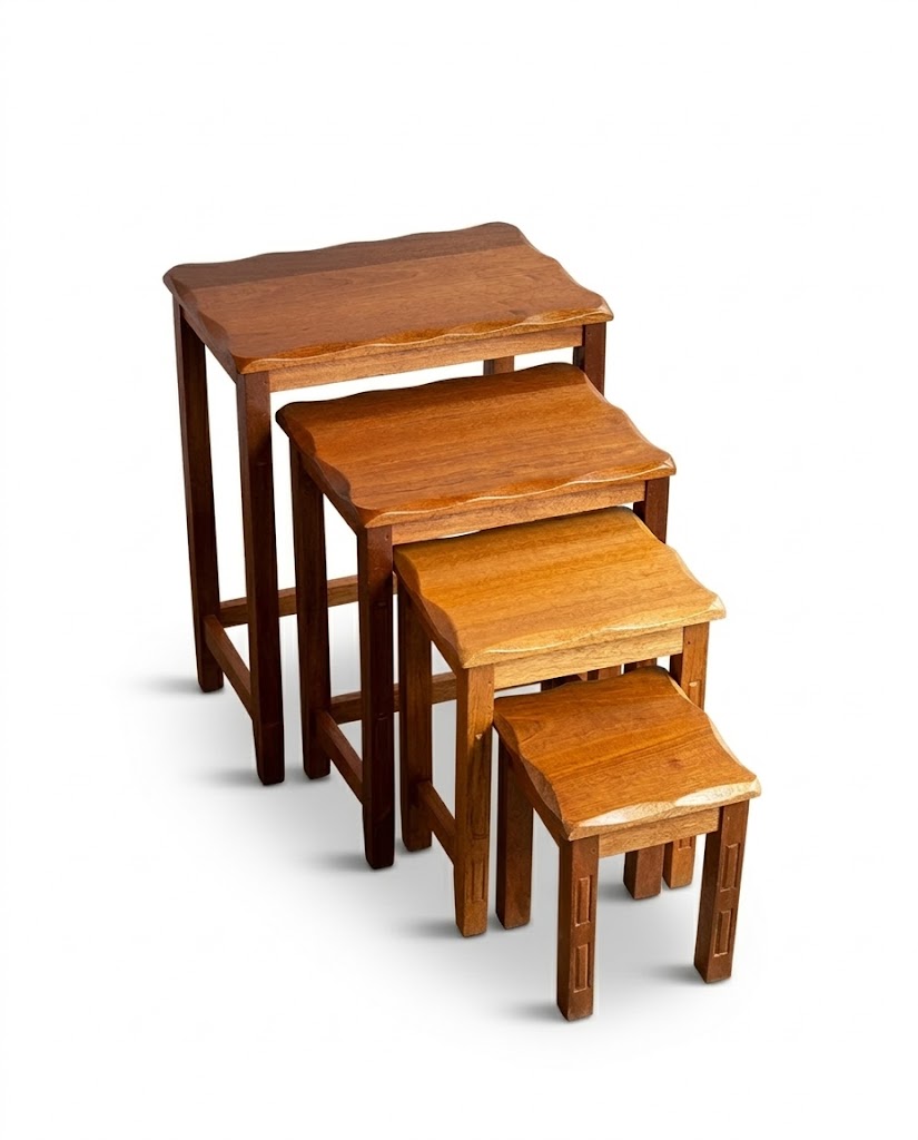 Mizani Nest of Stools — handcrafted African furniture from Kenya