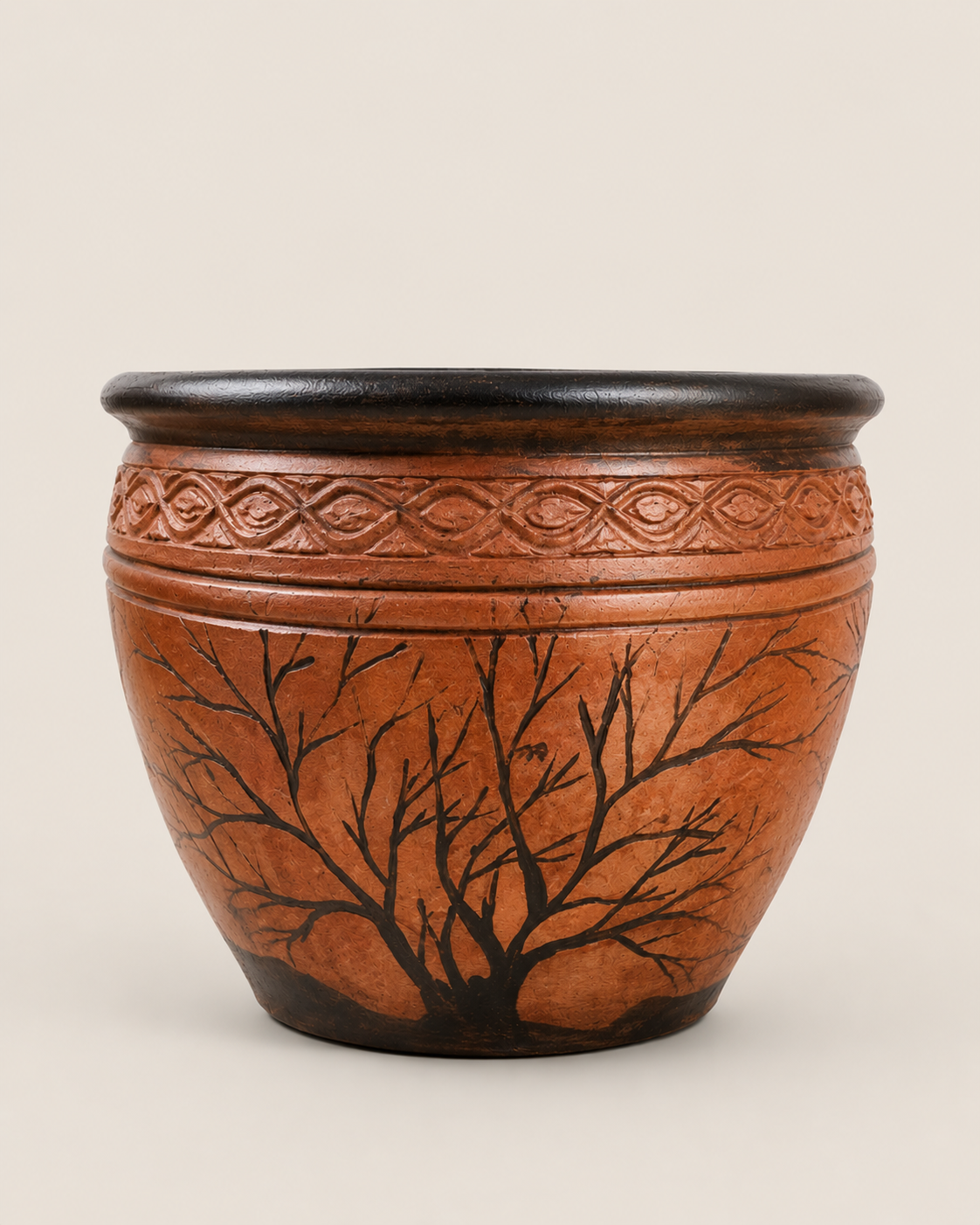 Bafana Clay Tree Planter — handcrafted African outdoor from Kenya