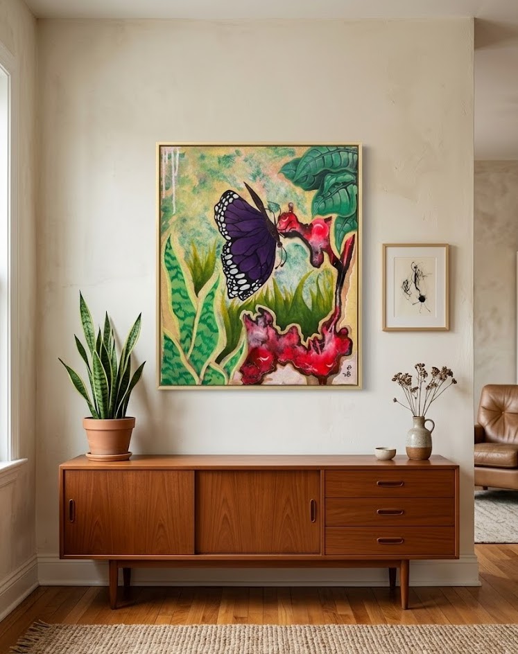 Reconquer Kijana Lumina Kianga Kipepeo Art — handcrafted African furniture from Kenya