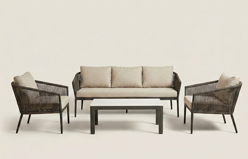 Foan Patio Lounge Set — handcrafted African outdoor from Kenya