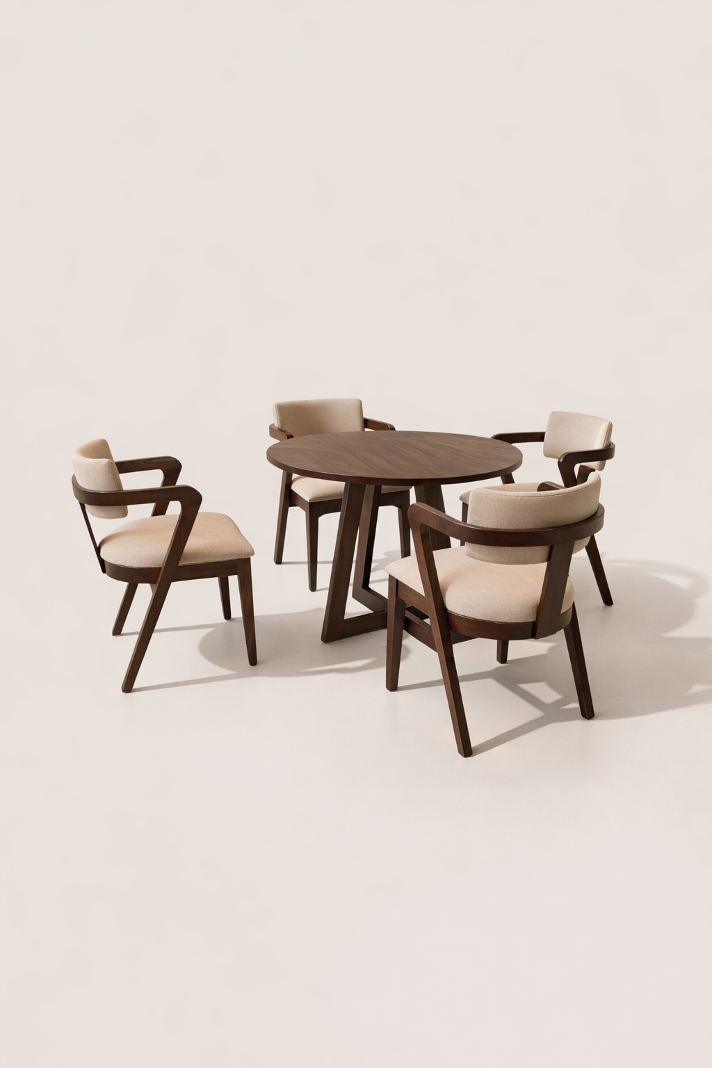 Hadhi Mahogany Dining Table — handcrafted African furniture from Kenya