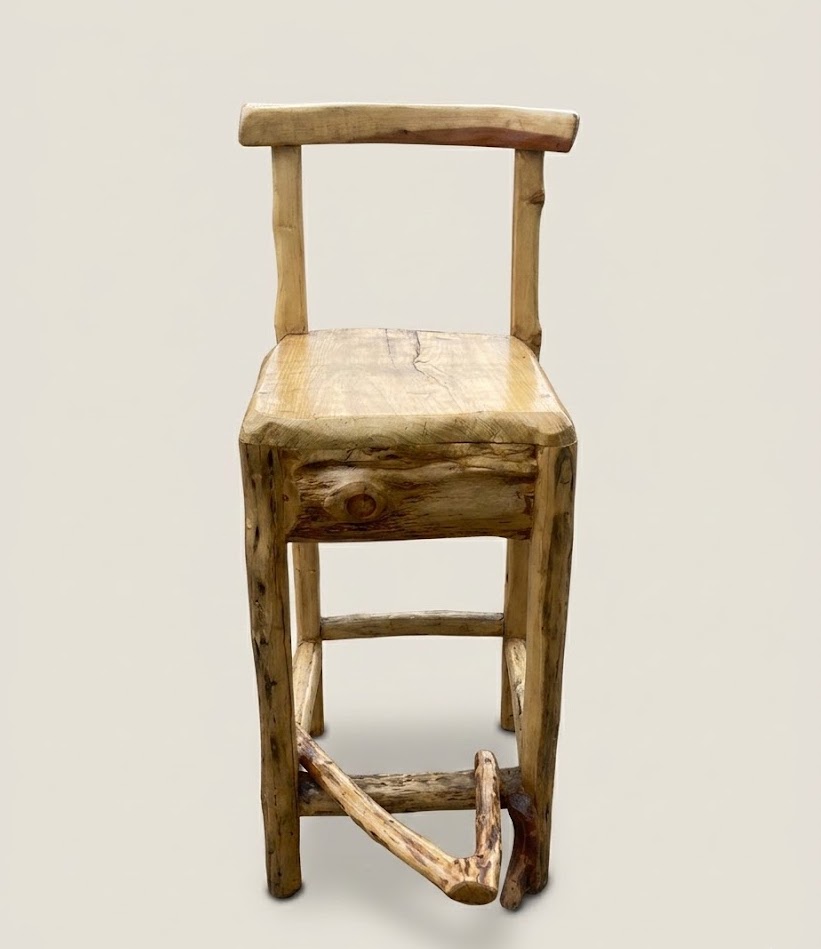 Custom Bar stool Mti Mwitu — handcrafted African furniture from Kenya