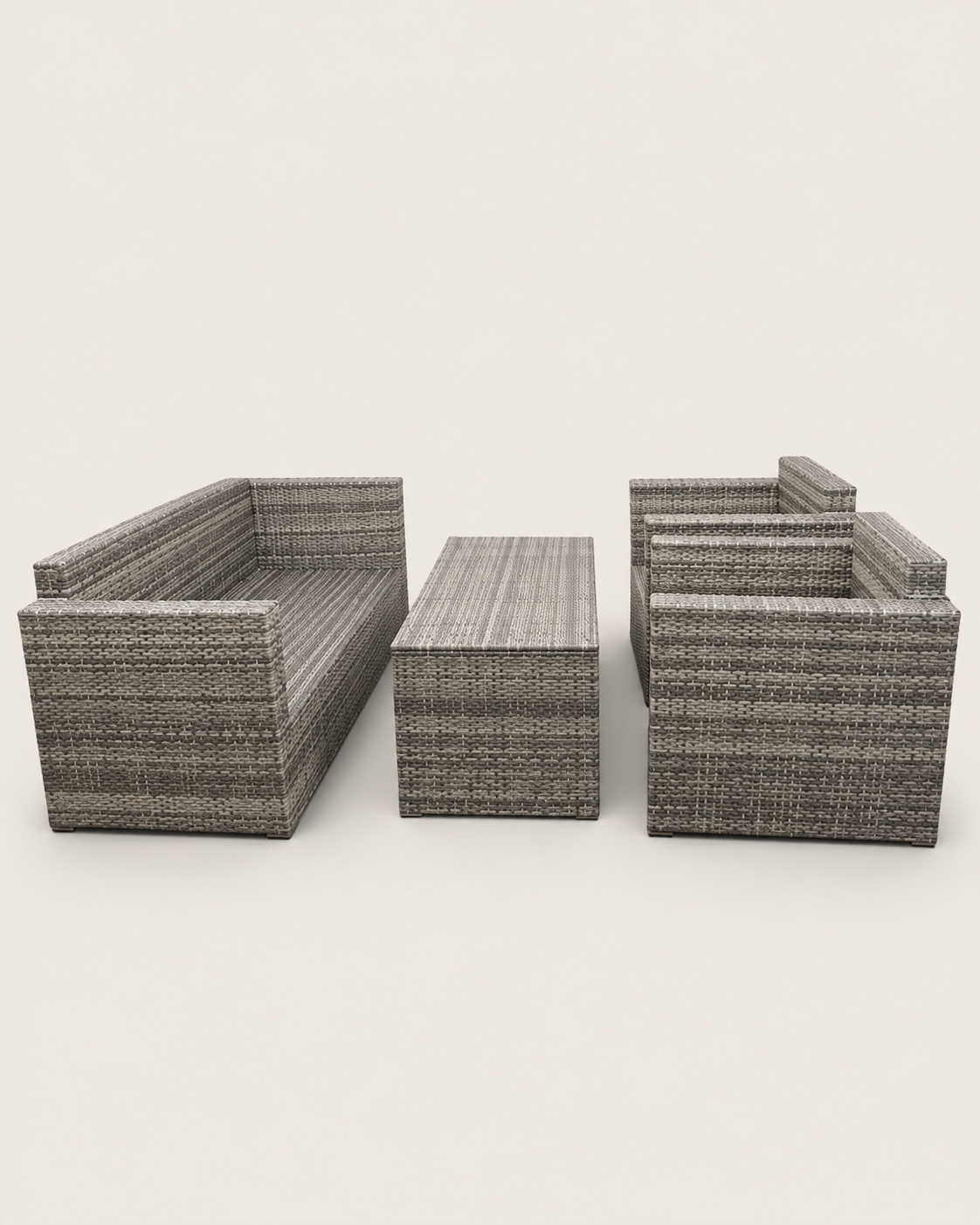 Dau Thamani Rattan Outdoor Lounger Set — handcrafted African outdoor from Kenya