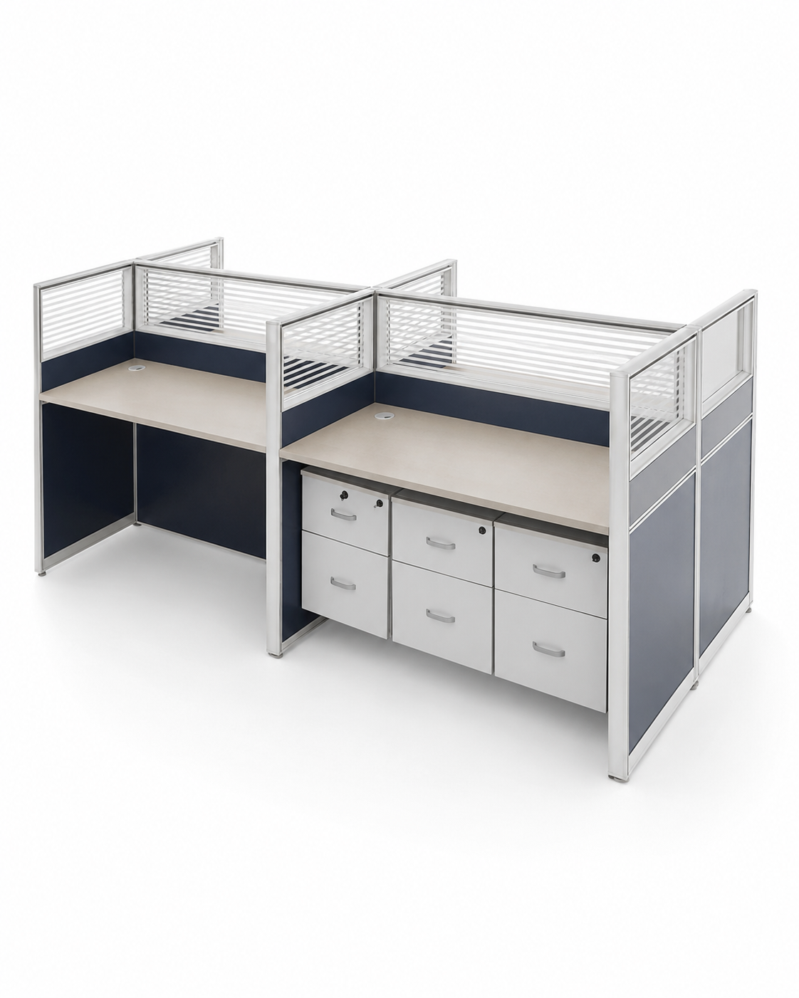 Athi Dual Workstation Desk — handcrafted African furniture from Kenya